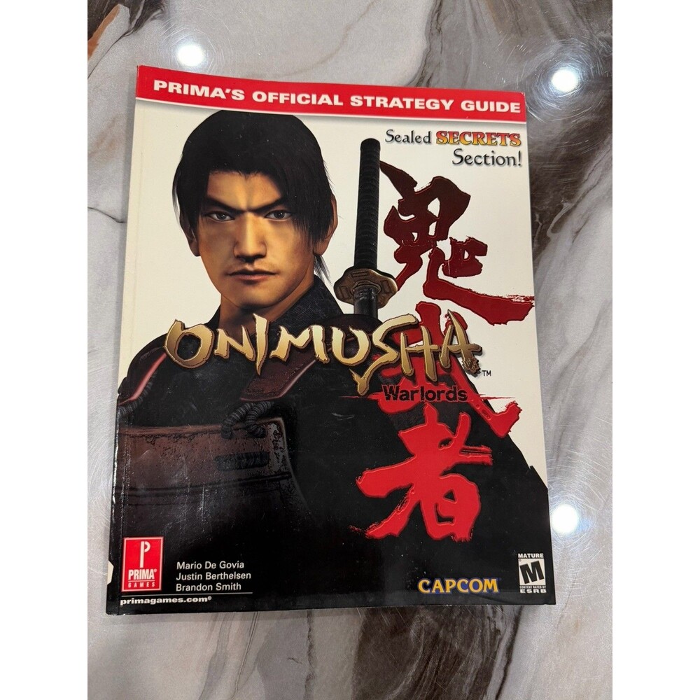 Onimusha: Warlords Official Strategy Guide Ps1 Capcom Secrets Section!